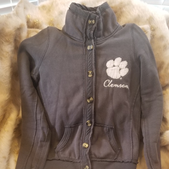 Clemson Button-up Sweatshirt - Picture 2 of 7
